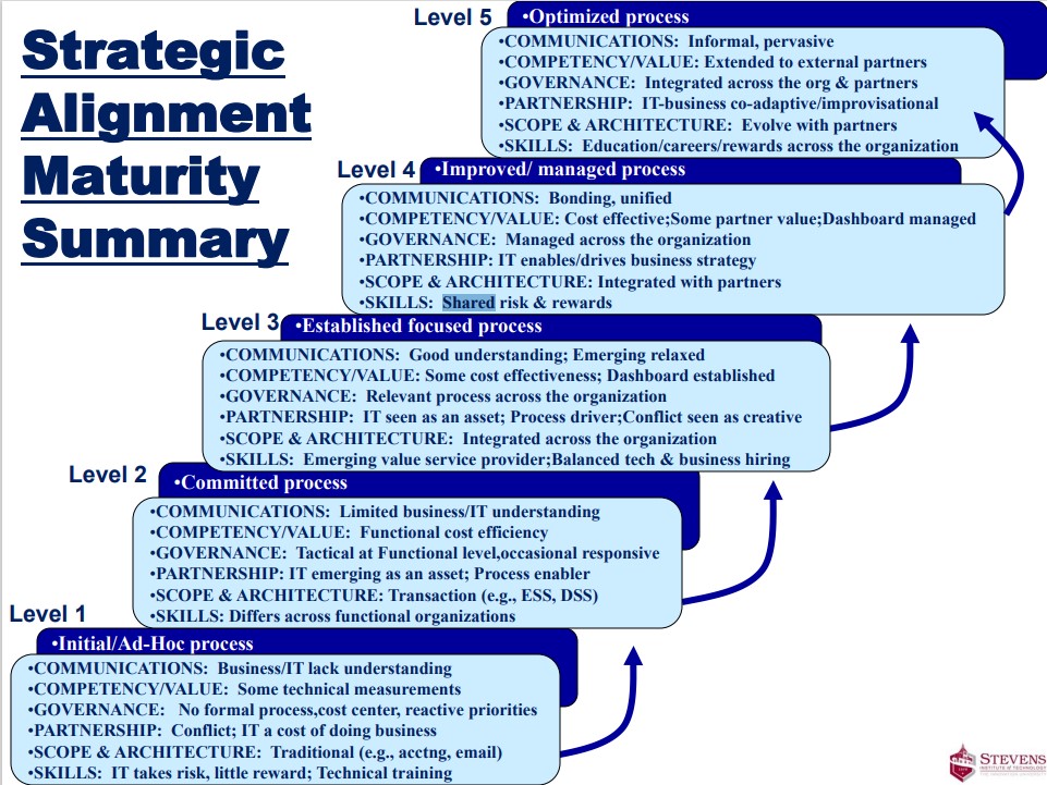 Strategic Alignmnent Maturity Summary