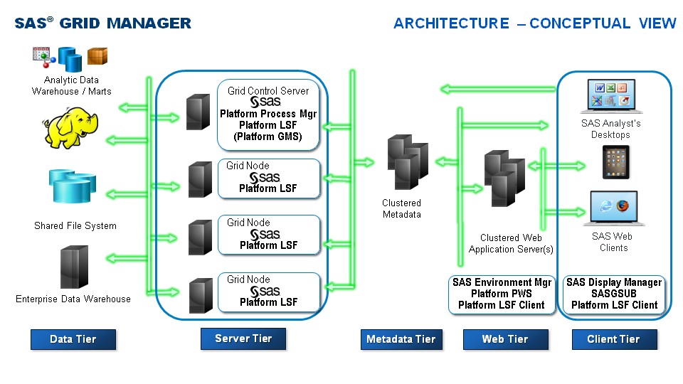 SAS grid topology