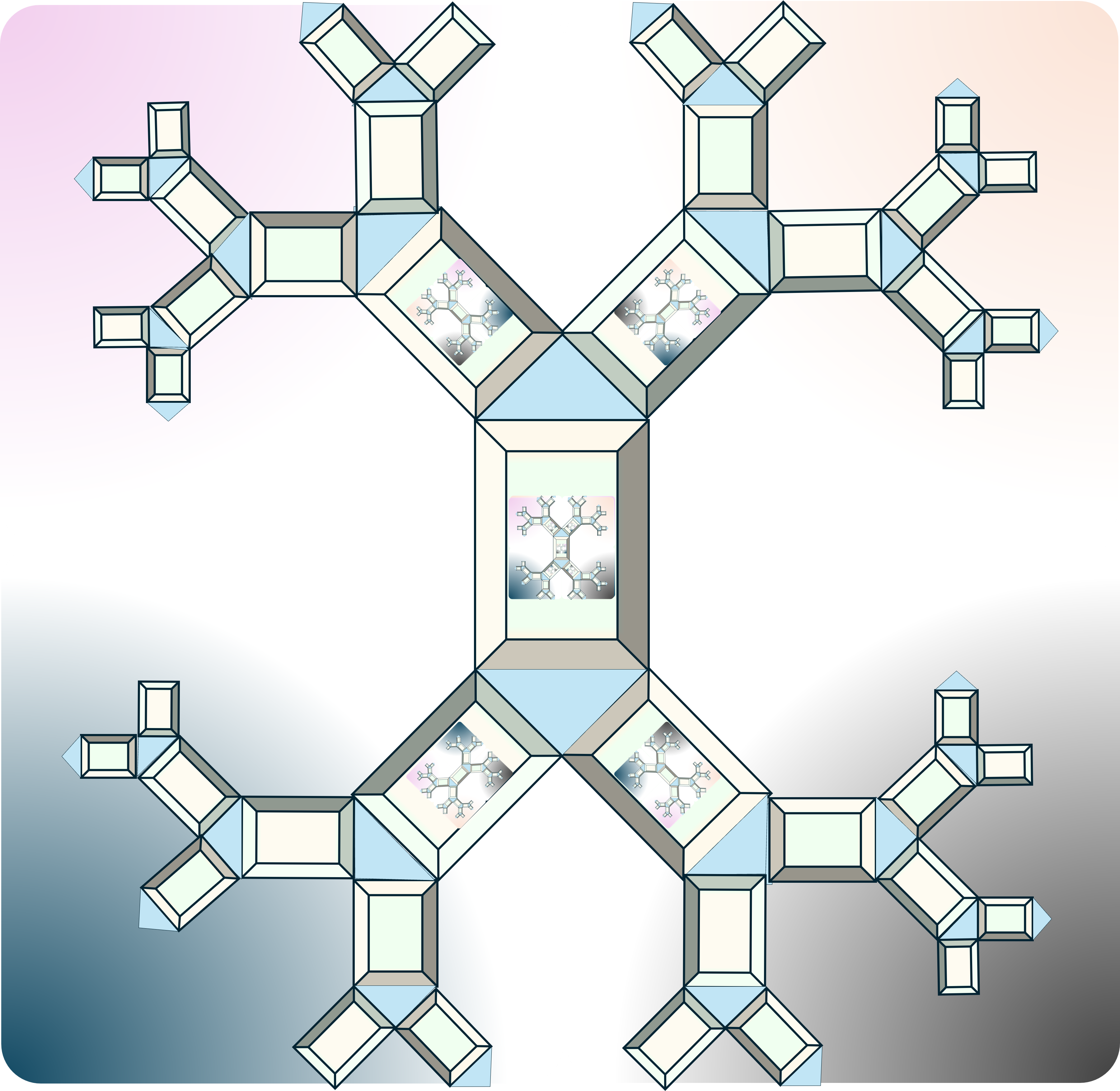 Fractals splitting divide and conquer